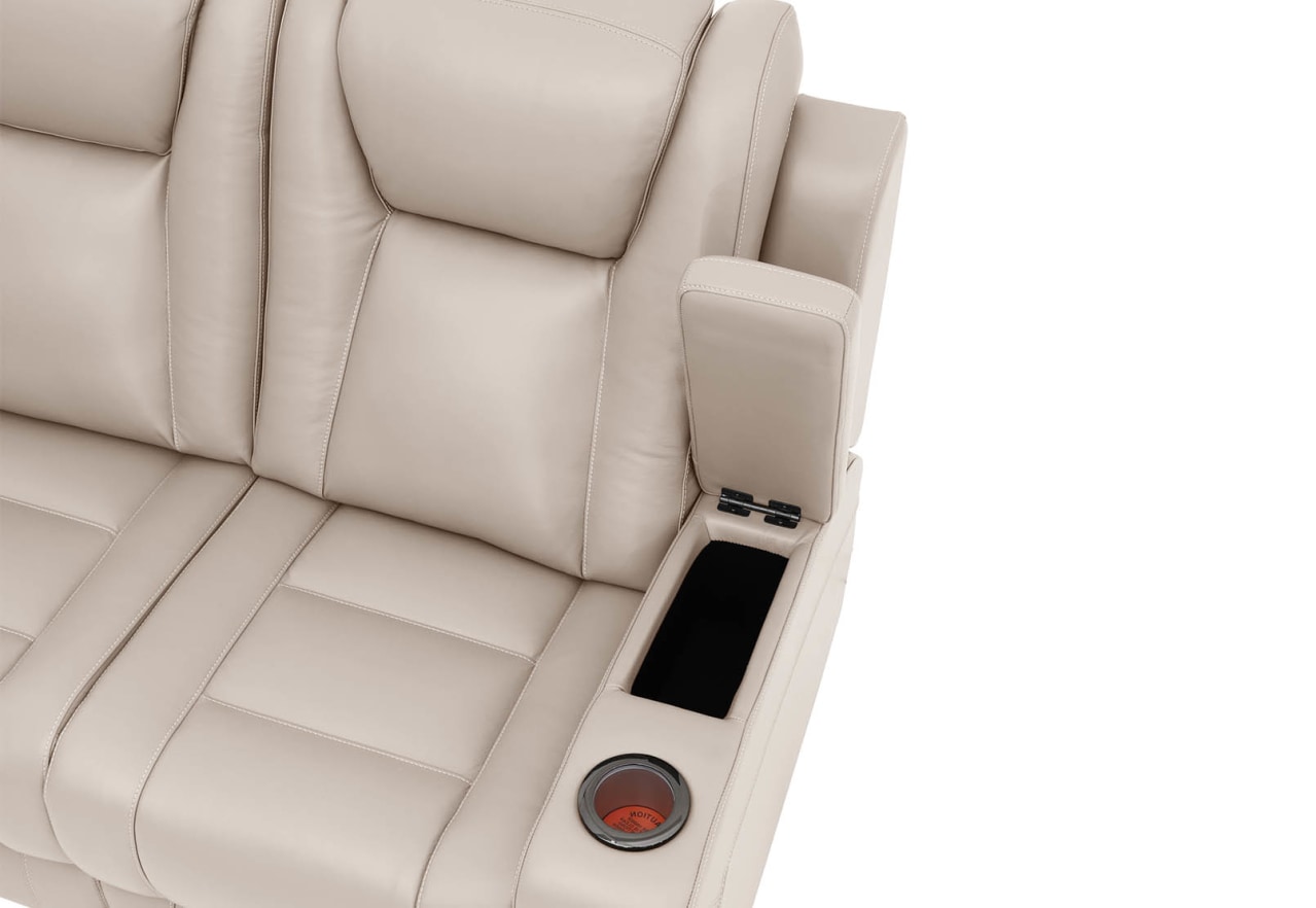 SENTINAL MK2 LEATHER 5 Piece Corner with RHF 3 Seater – image 7 of 9