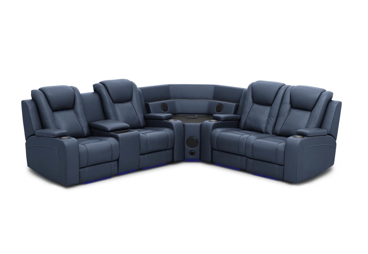SENTINAL MK2 LEATHER 4 Piece Corner with LHF Console – image 3 of 10