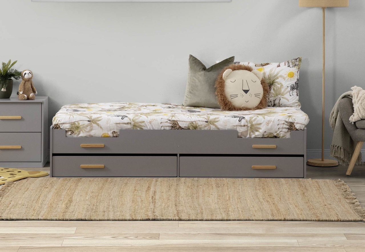 PINEDA Single Bed 2 Drawer – image 2 of 10