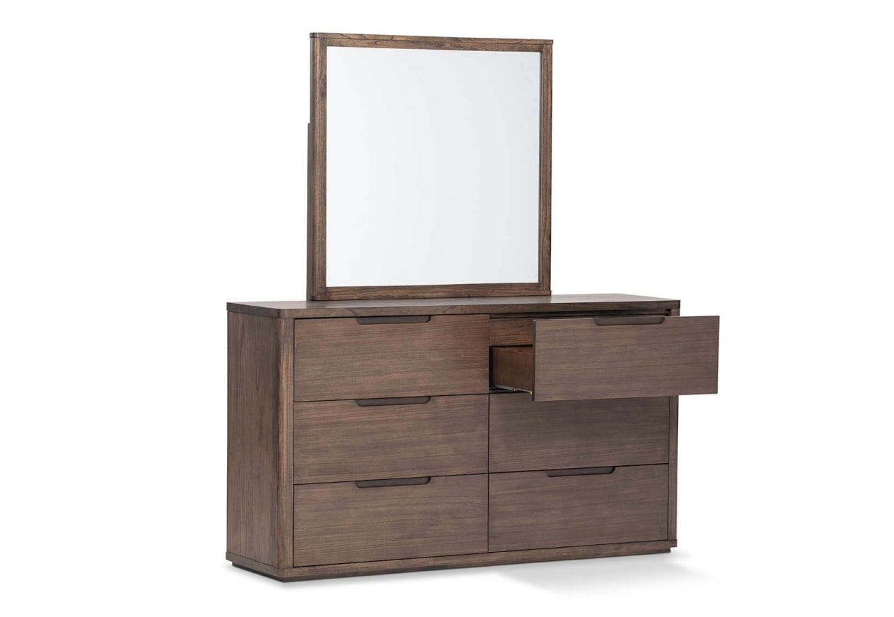 NICCOLO 6 Drawer Dresser with Mirror – image 3 of 8