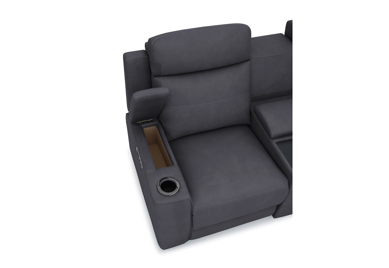 ALEXIOS 2 Seater with Electric Recliner and Console – image 4 of 4