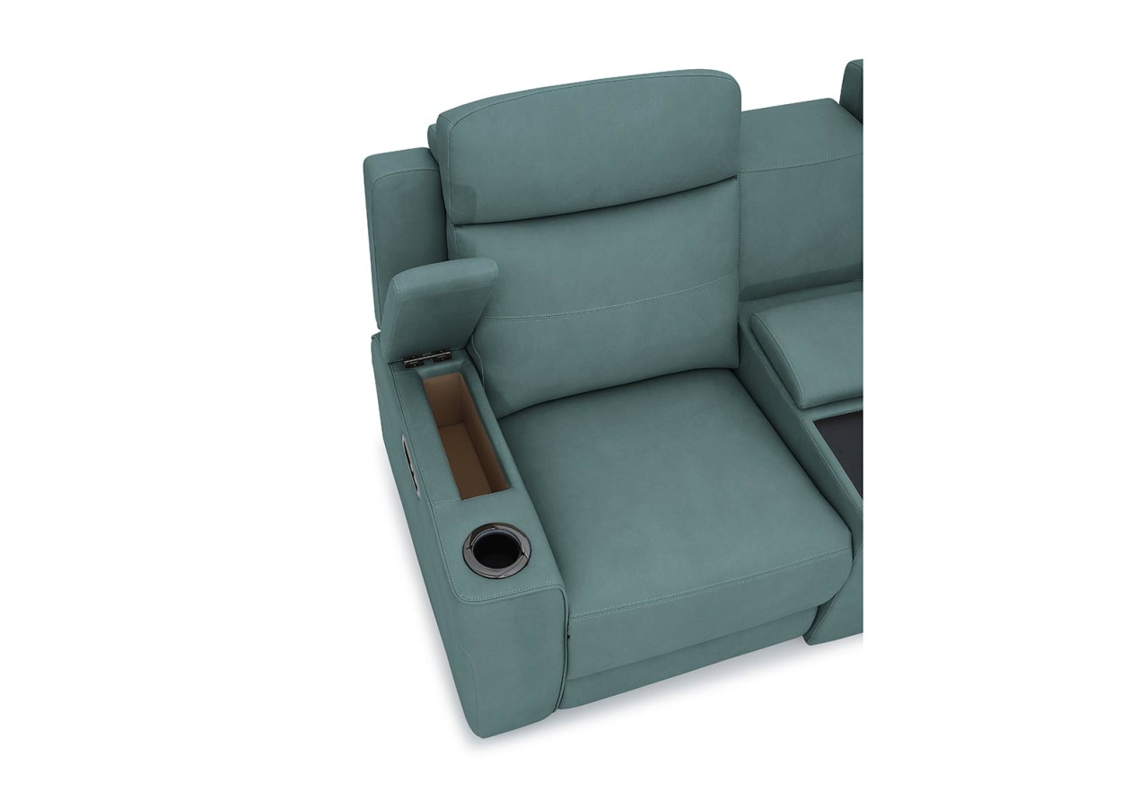 ALEXIOS 2 Seater with Electric Recliner and Console – image 4 of 4