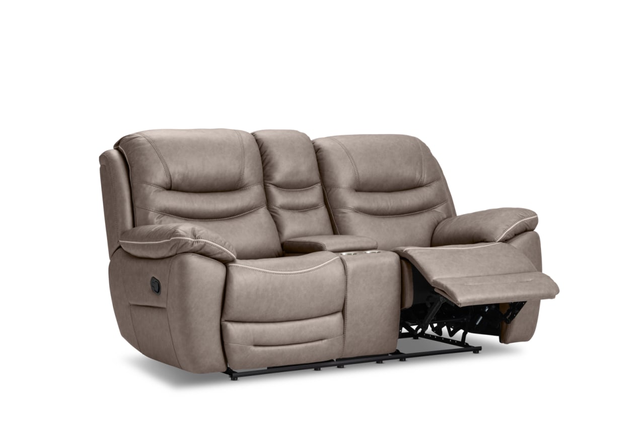 FEDERER FABRIC 2 Seater with Inbuilt Recliners and Console – image 4 of 19