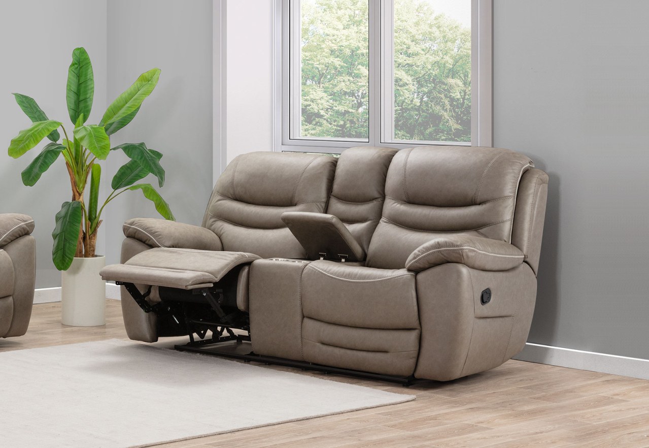 FEDERER FABRIC 2 Seater with Inbuilt Recliners and Console – image 18 of 19