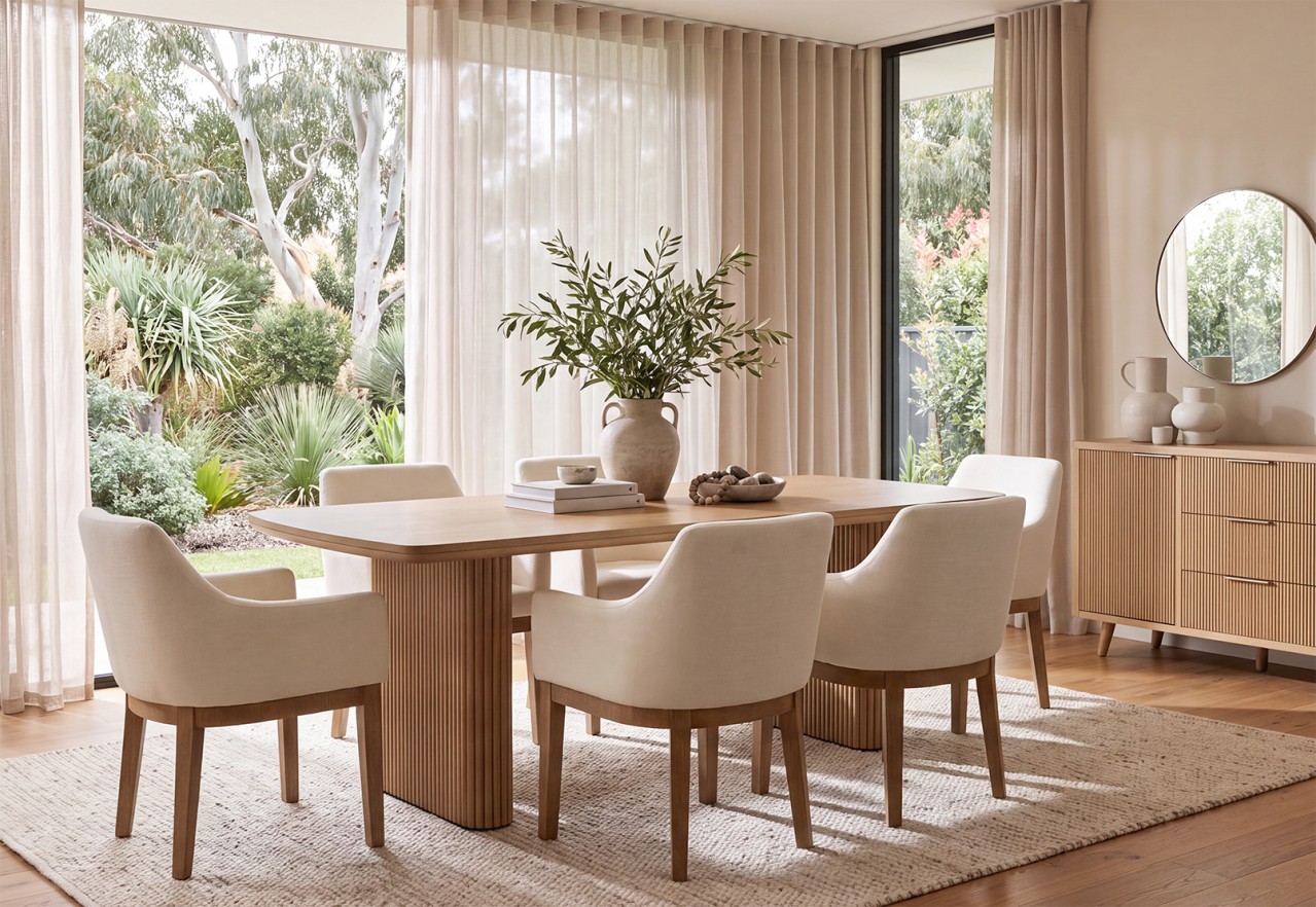 MIRAN 7 Piece 2100 Dining Suite with Armondo Dining Chairs – image 1 of 7