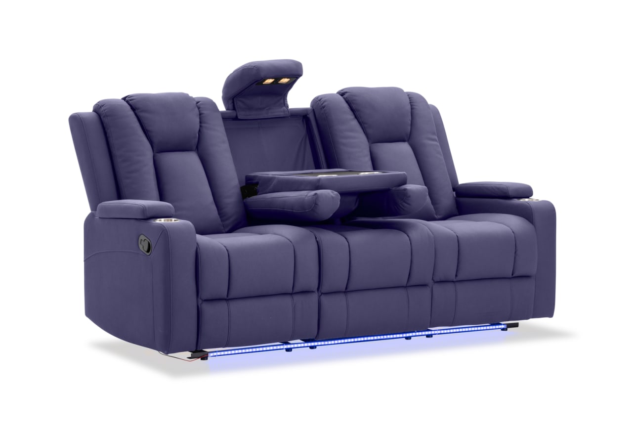 TRAVIS FABRIC 3 Seater with Recliners – image 8 of 23