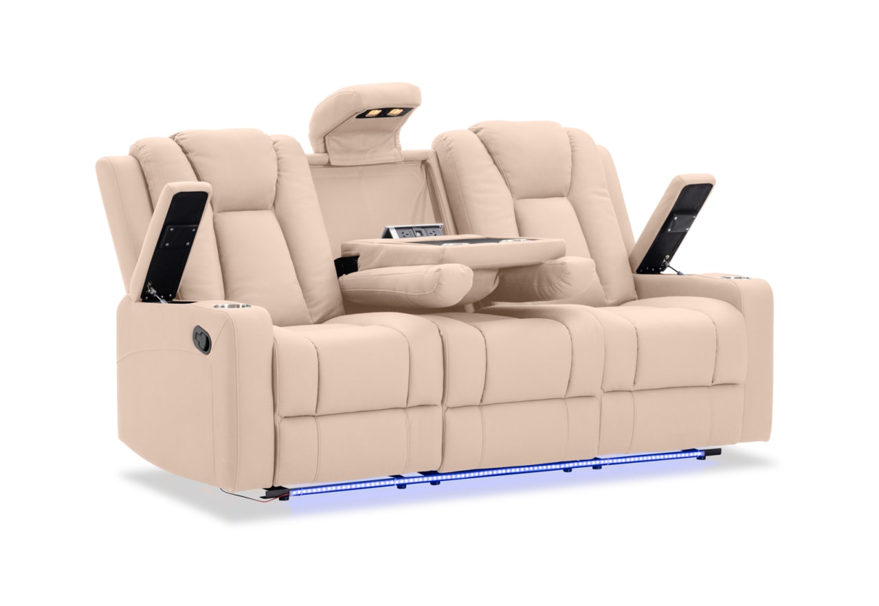 TRAVIS FABRIC 3 Seater with Recliners – image 7 of 23