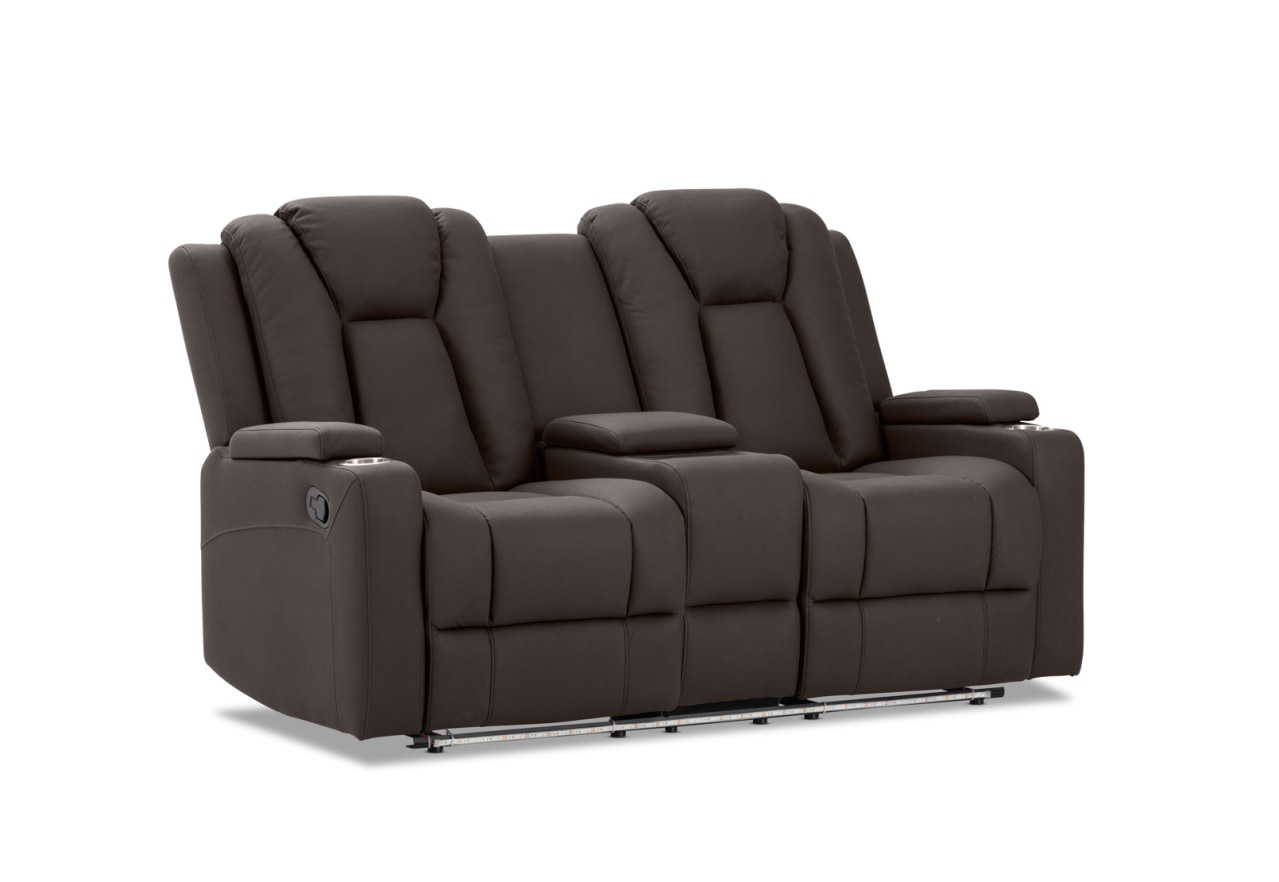 TRAVIS FABRIC 2 Seater with Recliners and Console – image 4 of 22
