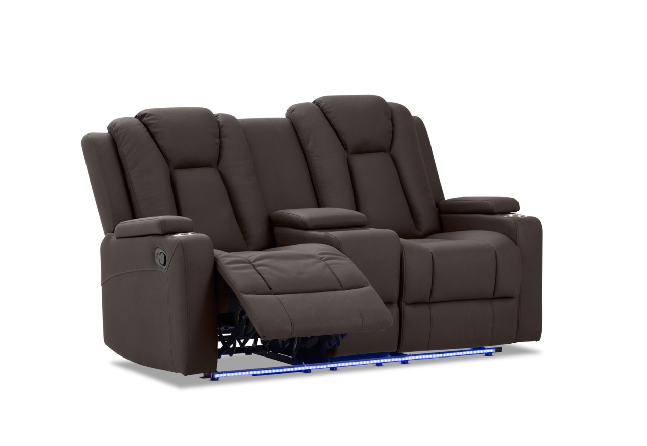 TRAVIS FABRIC 2 Seater with Recliners and Console – image 6 of 22