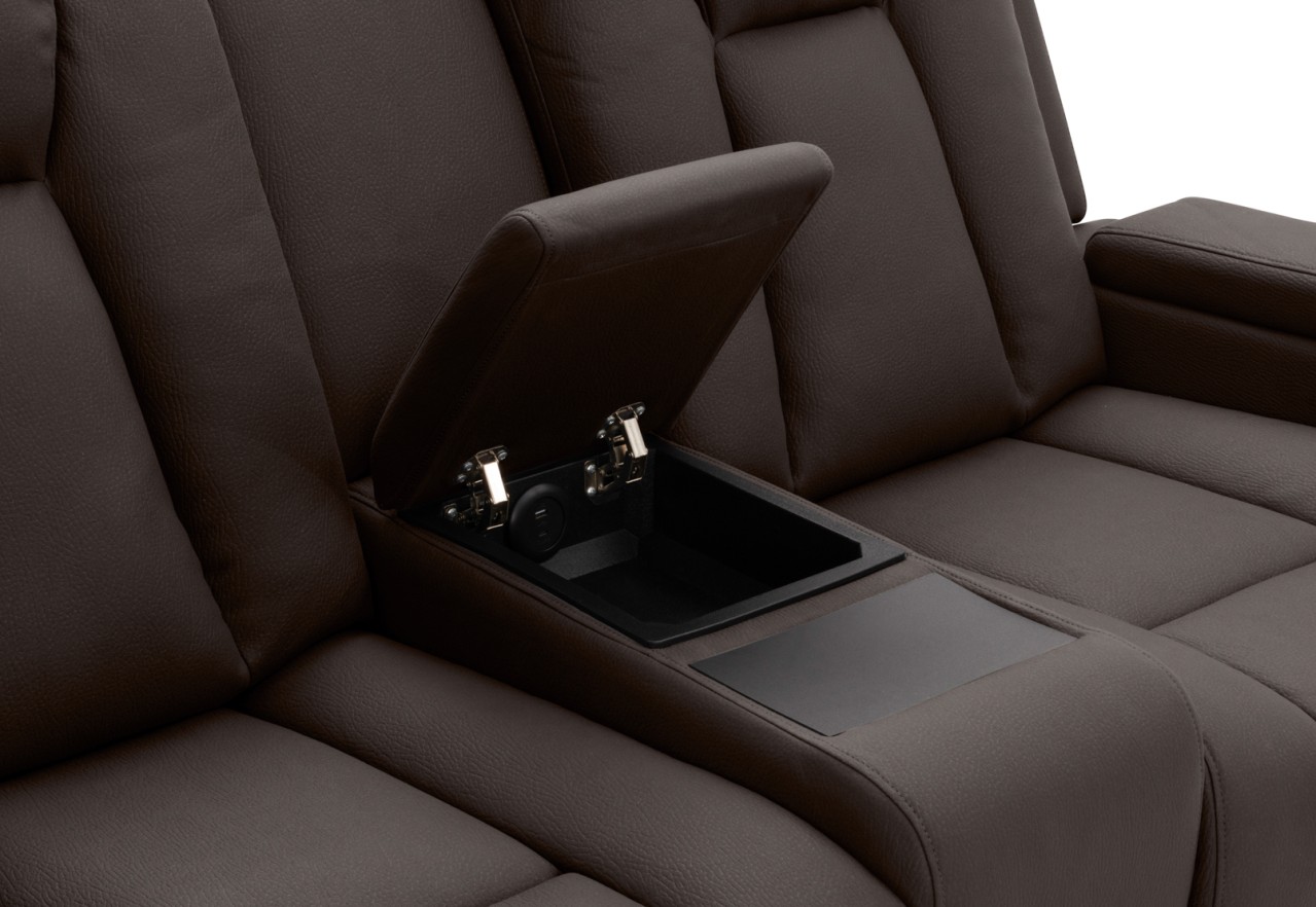 TRAVIS FABRIC 2 Seater with Recliners and Console – image 14 of 22