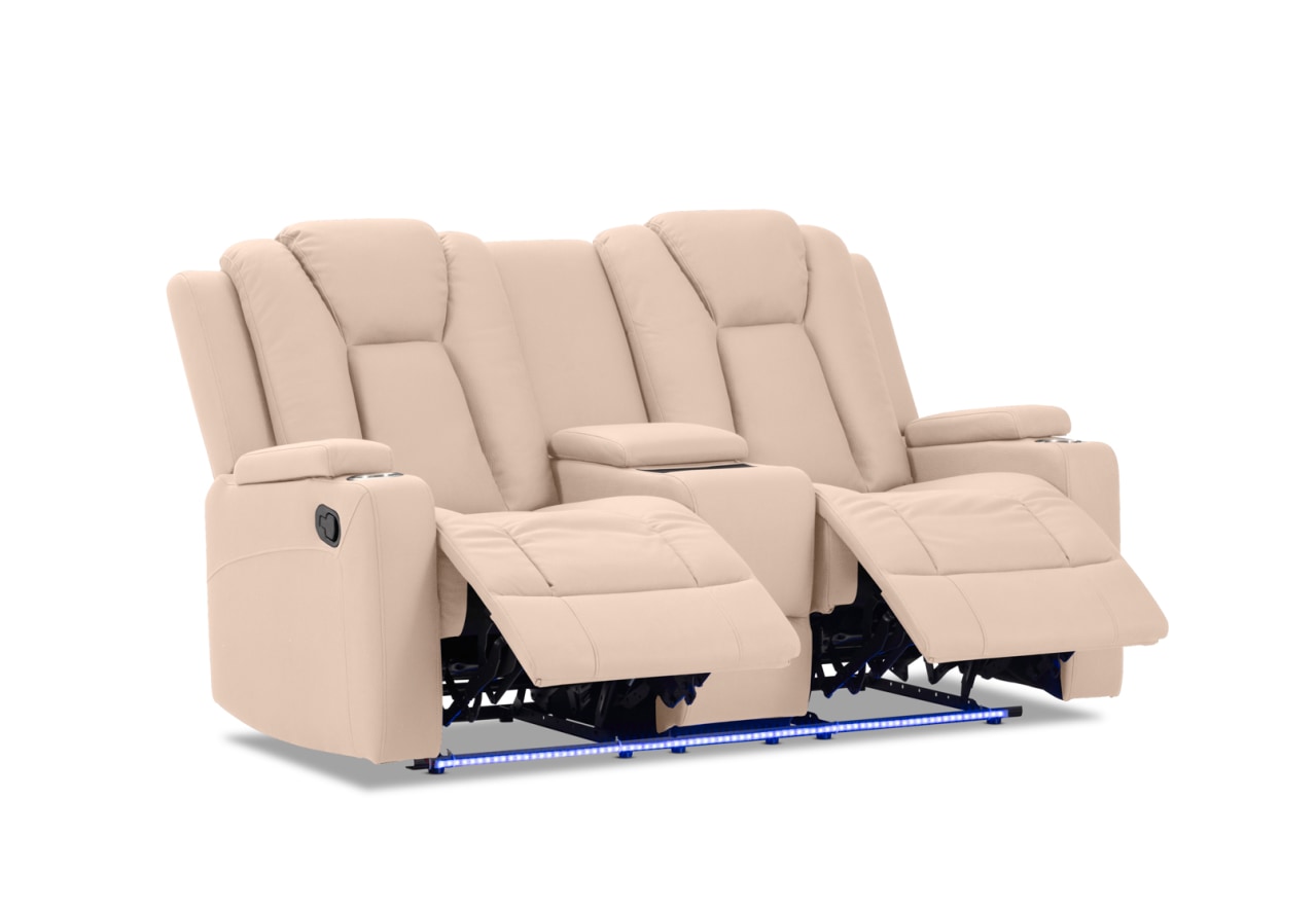 TRAVIS FABRIC 2 Seater with Recliners and Console – image 6 of 20