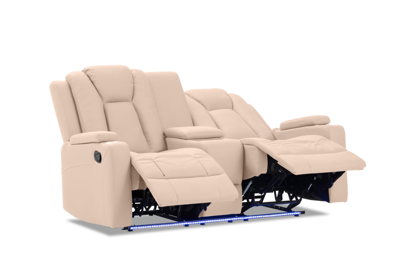 TRAVIS FABRIC 2 Seater with Recliners and Console – image 9 of 20