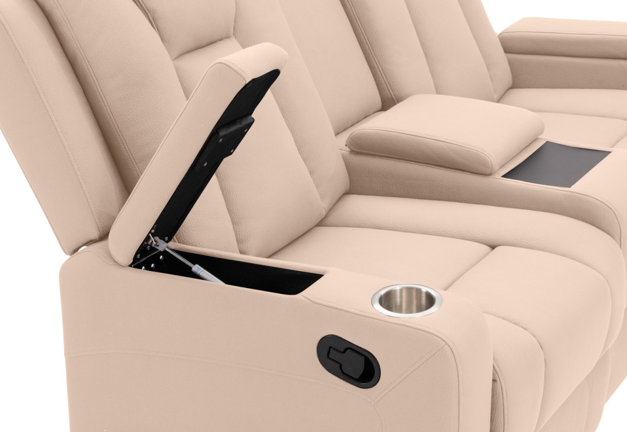 TRAVIS FABRIC 2 Seater with Recliners and Console – image 14 of 20