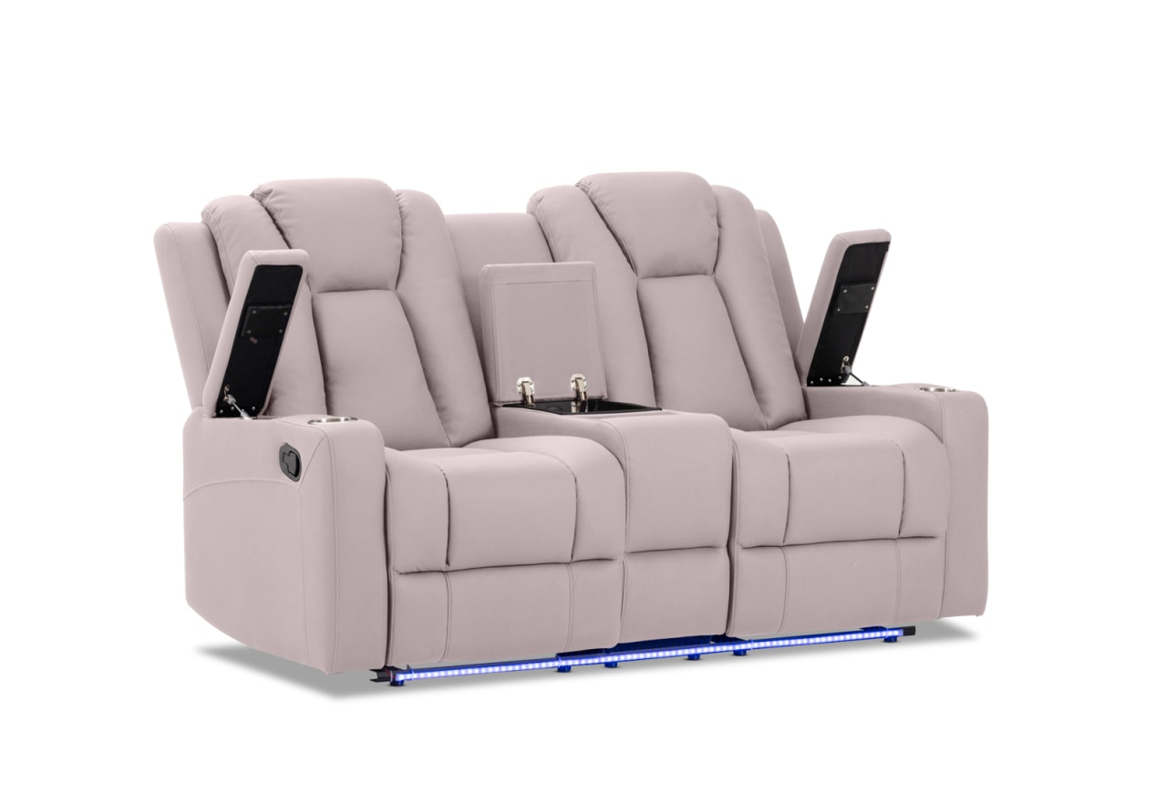 TRAVIS FABRIC 2 Seater with Recliners and Console – image 5 of 21