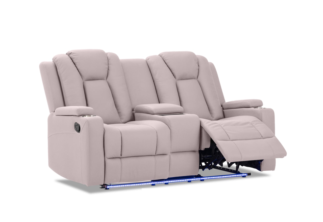 TRAVIS FABRIC 2 Seater with Recliners and Console – image 7 of 21