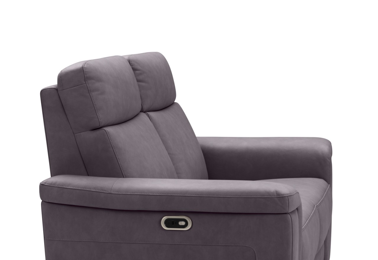 SERGIO FABRIC 2 Seater with 2 inbuilt Electric Recliners – image 9 of 12