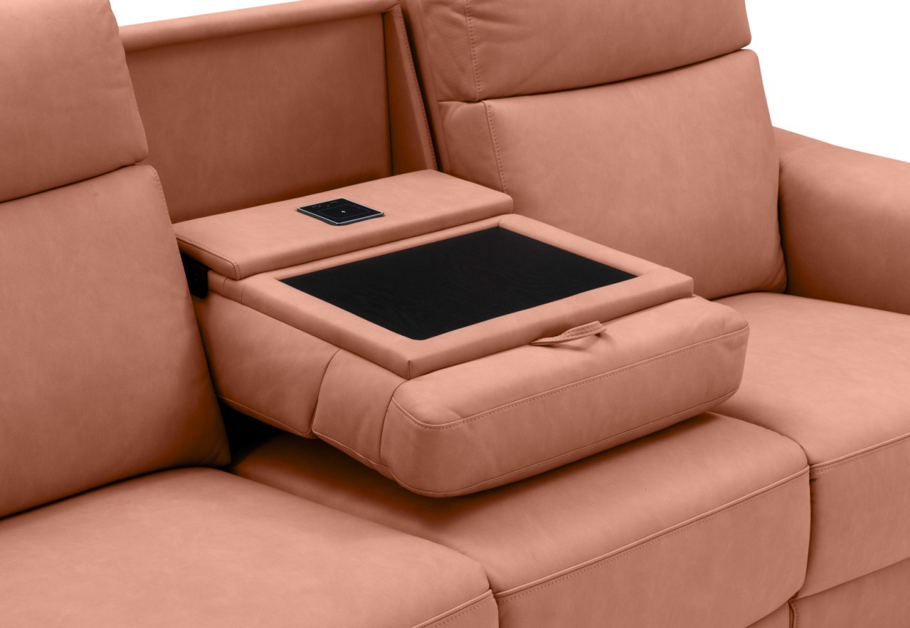 SERGIO FABRIC 3 Seater with 2 inbuilt Electric Recliners – image 14 of 15