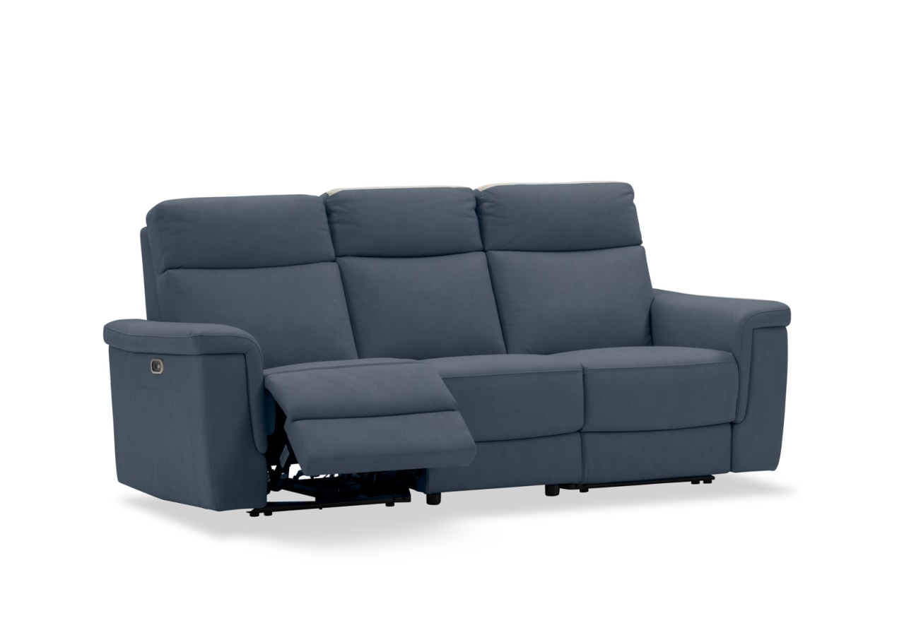 SERGIO FABRIC 3 Seater with 2 inbuilt Electric Recliners – image 4 of 15