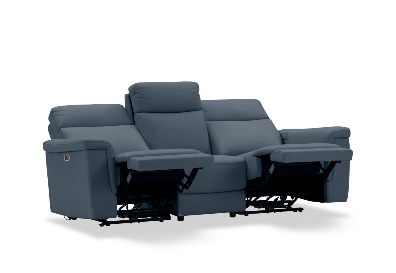 SERGIO FABRIC 3 Seater with 2 inbuilt Electric Recliners – image 9 of 15
