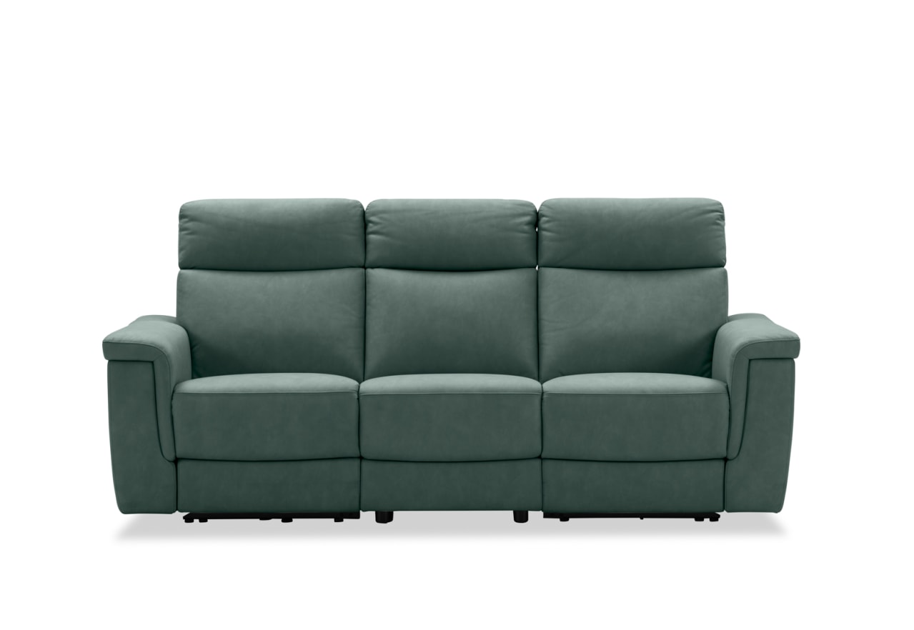 SERGIO FABRIC 3 Seater with 2 inbuilt Electric Recliners – image 1 of 15