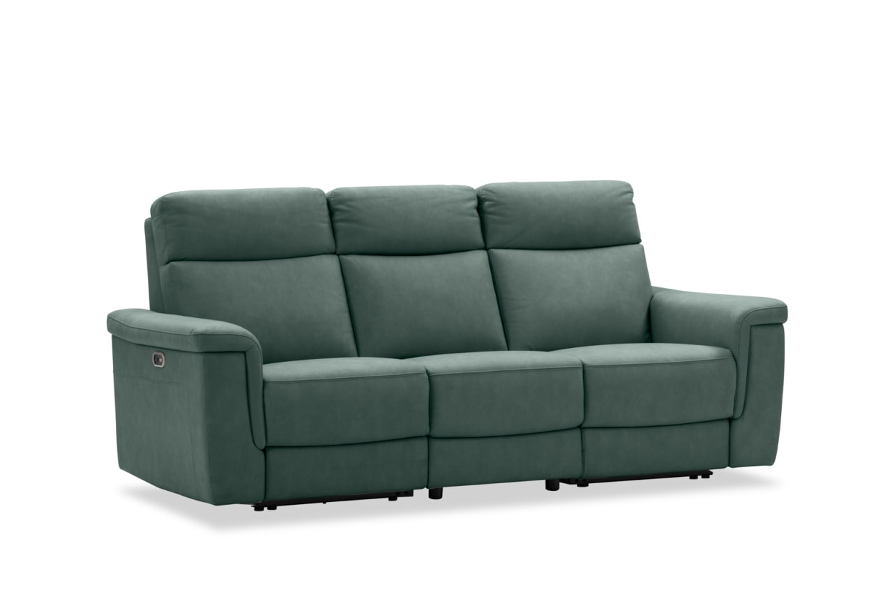 SERGIO FABRIC 3 Seater with 2 inbuilt Electric Recliners – image 2 of 15