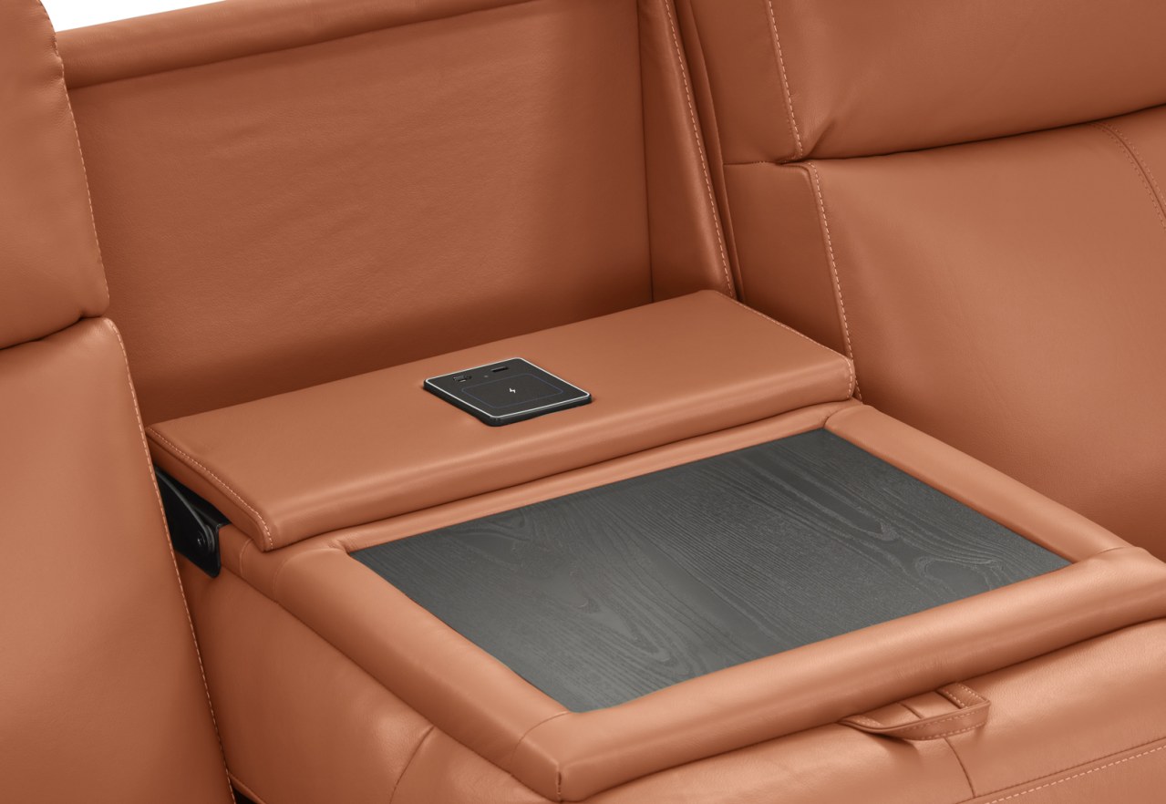 SERGIO LEATHER 3 Seater with 2 Inbuilt Electric Recliners – image 14 of 18