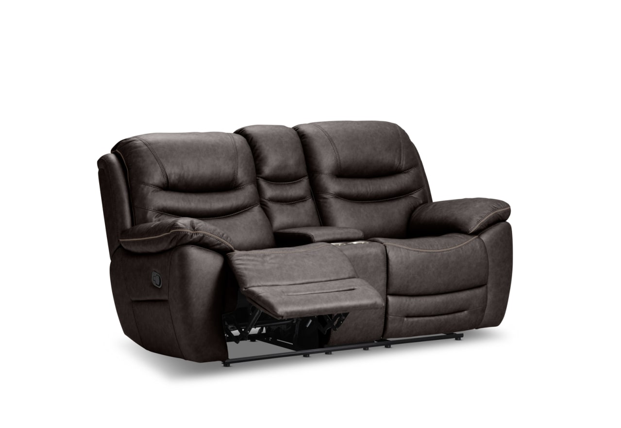 FEDERER FABRIC 2 Seater with inbuilt Recliners and Console – image 5 of 13