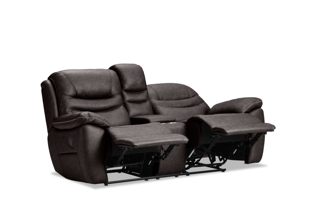 FEDERER FABRIC 2 Seater with inbuilt Recliners and Console – image 6 of 13