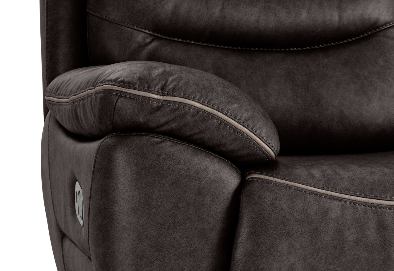 FEDERER FABRIC 2 Seater with inbuilt Recliners and Console – image 11 of 13