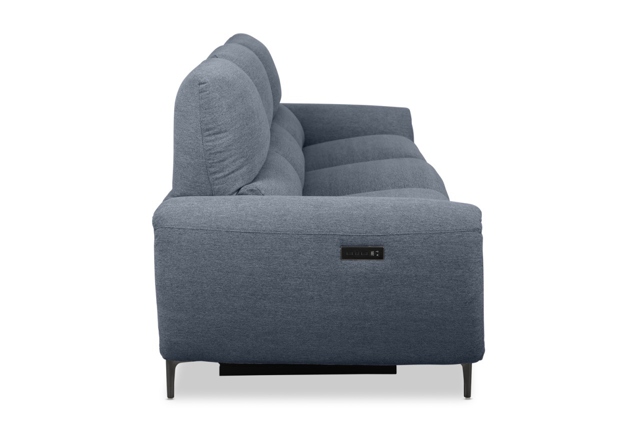 DOMINICO FABRIC 3 Seater with 2 inbuilt Electric Recliners – image 3 of 8