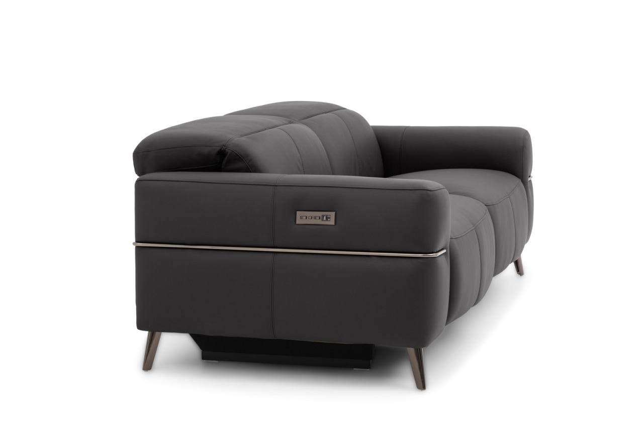 SERAFINI LEATHER 2.5 Seater with Inbuilt Electric Recliners – image 9 of 16