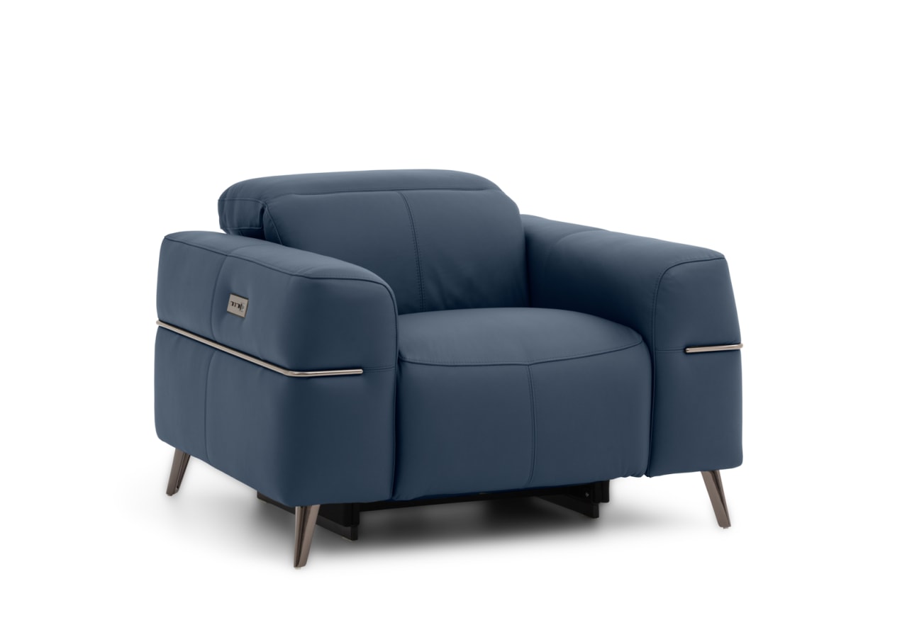 SERAFINI LEATHER Electric Recliner – image 2 of 15