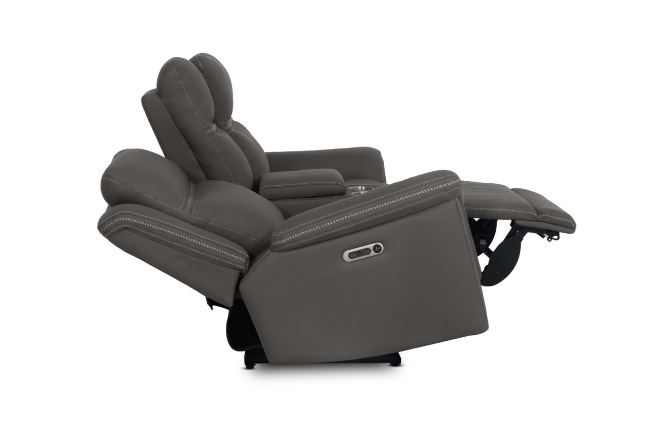 WOLFGANG FABRIC 2 Seater Sofa with 2 Inbuilt Electric Recliners and Console – image 17 of 26
