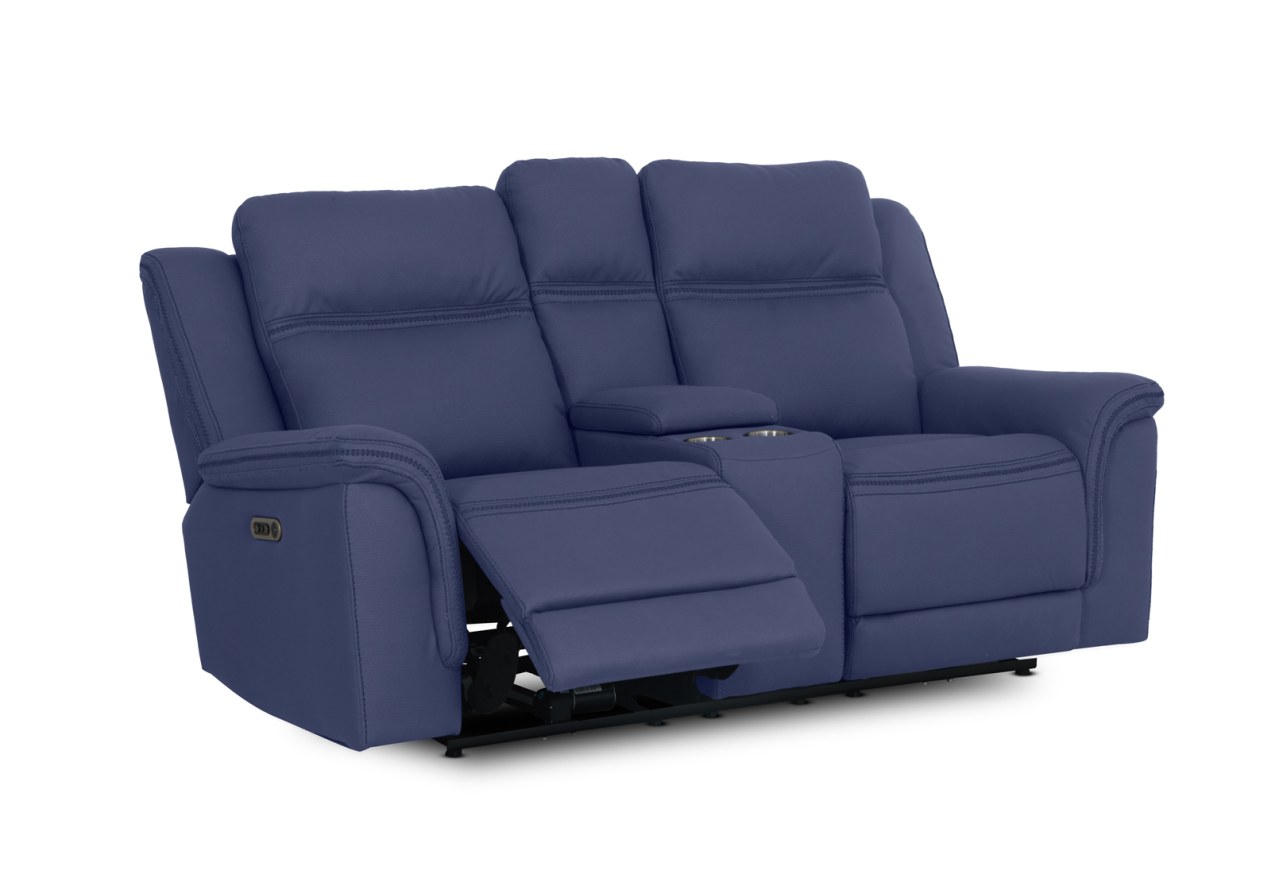 WOLFGANG FABRIC 2 Seater Sofa with 2 Inbuilt Electric Recliners and Console – image 3 of 21