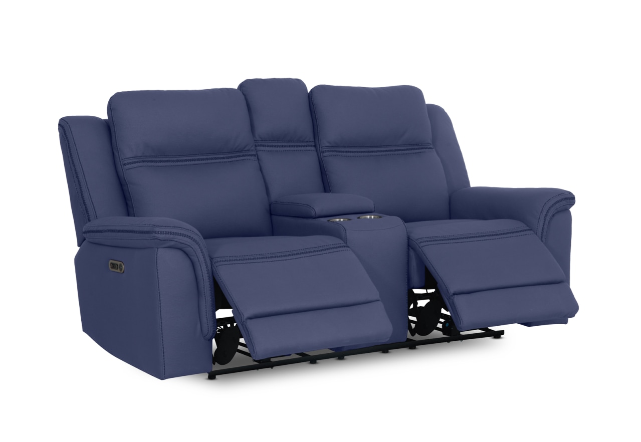 WOLFGANG FABRIC 2 Seater Sofa with 2 Inbuilt Electric Recliners and Console – image 10 of 21
