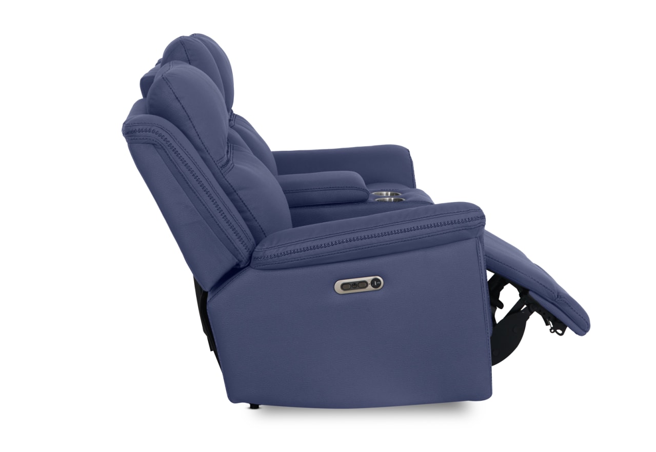 WOLFGANG FABRIC 2 Seater Sofa with 2 Inbuilt Electric Recliners and Console – image 14 of 21
