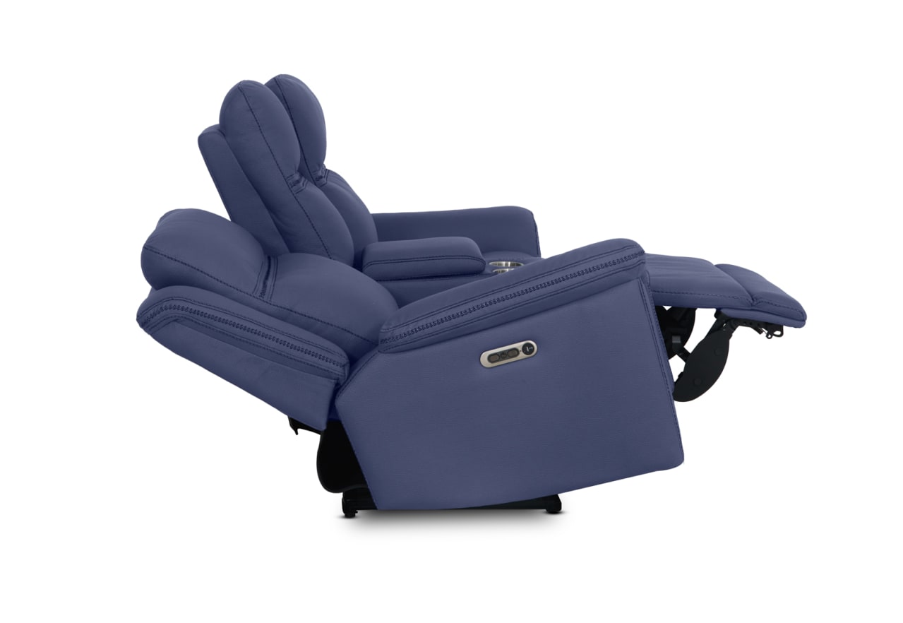WOLFGANG FABRIC 2 Seater Sofa with 2 Inbuilt Electric Recliners and Console – image 16 of 21