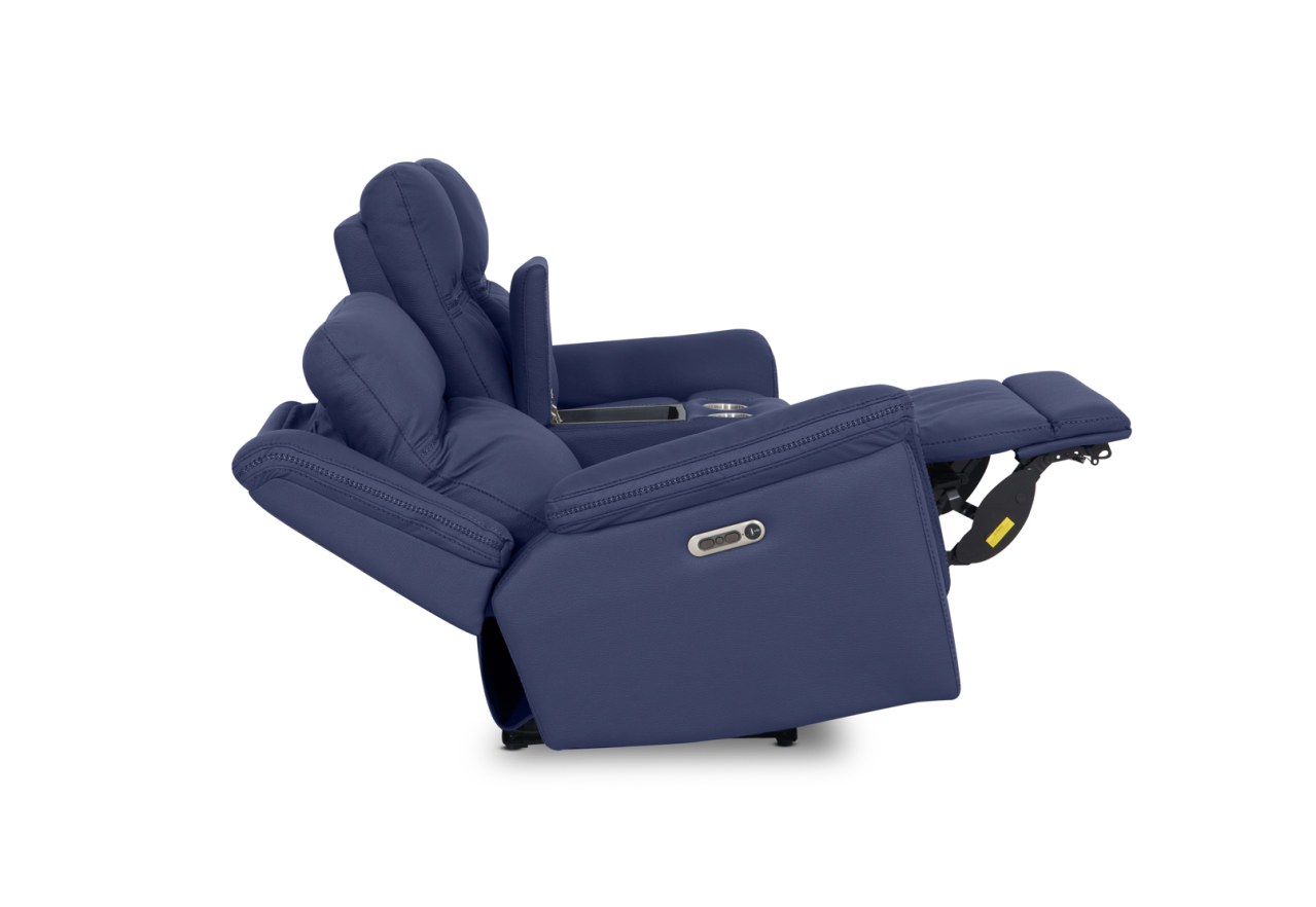 WOLFGANG FABRIC 2 Seater Sofa with 2 Inbuilt Electric Recliners and Console – image 19 of 21