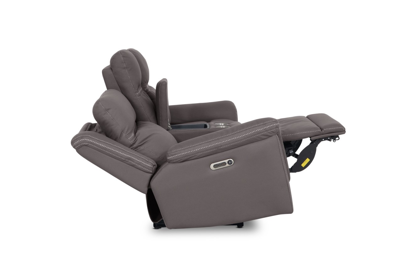 WOLFGANG FABRIC 2 Seater Sofa with 2 Inbuilt Electric Recliners and Console – image 19 of 21