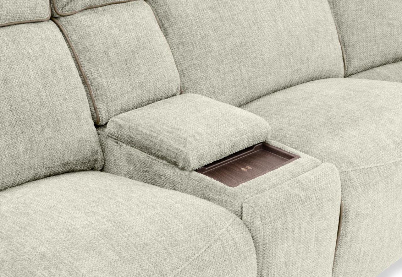 SEYMOUR FABRIC 5 Seater Corner Lounge with LHF Console – image 11 of 20