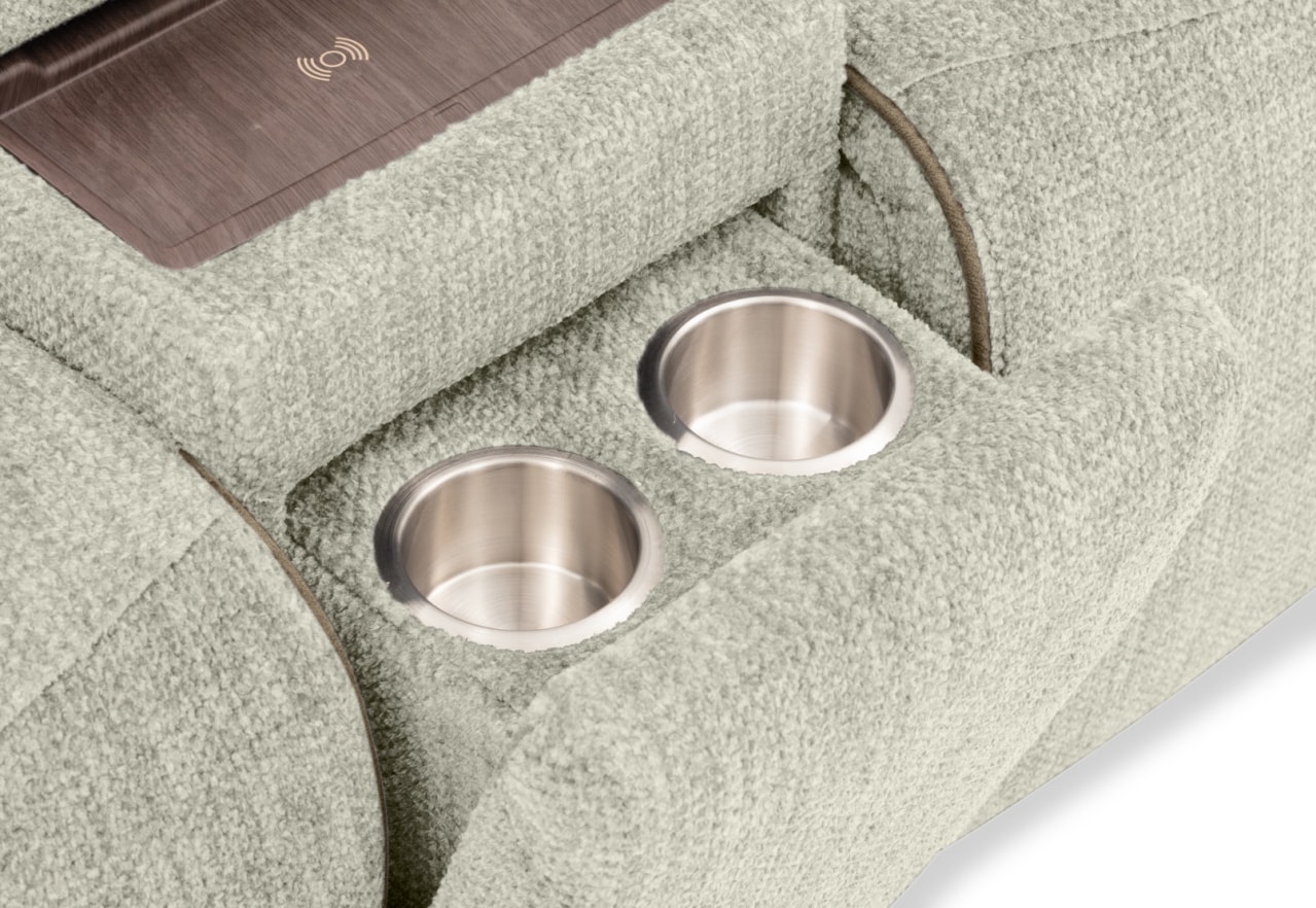 SEYMOUR FABRIC 5 Seater Corner Lounge with LHF Console – image 14 of 20