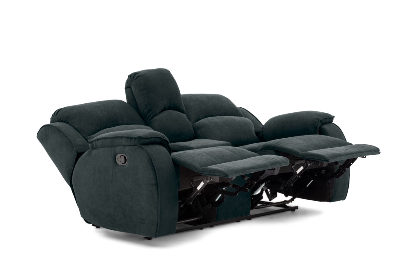 KAYDEN FABRIC 2 Seater with Inbuilt Recliners and Console – image 6 of 16
