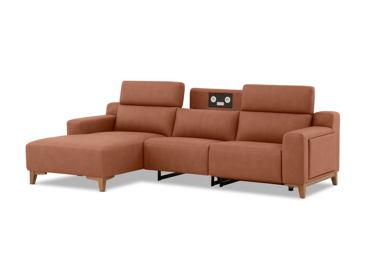 GAGE FABRIC 3 Seater Sofa with Electric Recliner & LHF Chaise – image 5 of 13