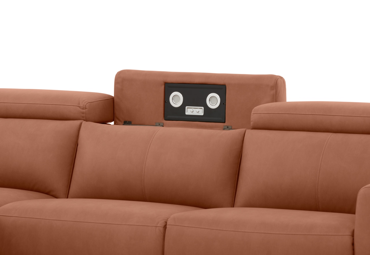 GAGE FABRIC 3 Seater Sofa with Electric Recliner & LHF Chaise – image 9 of 13