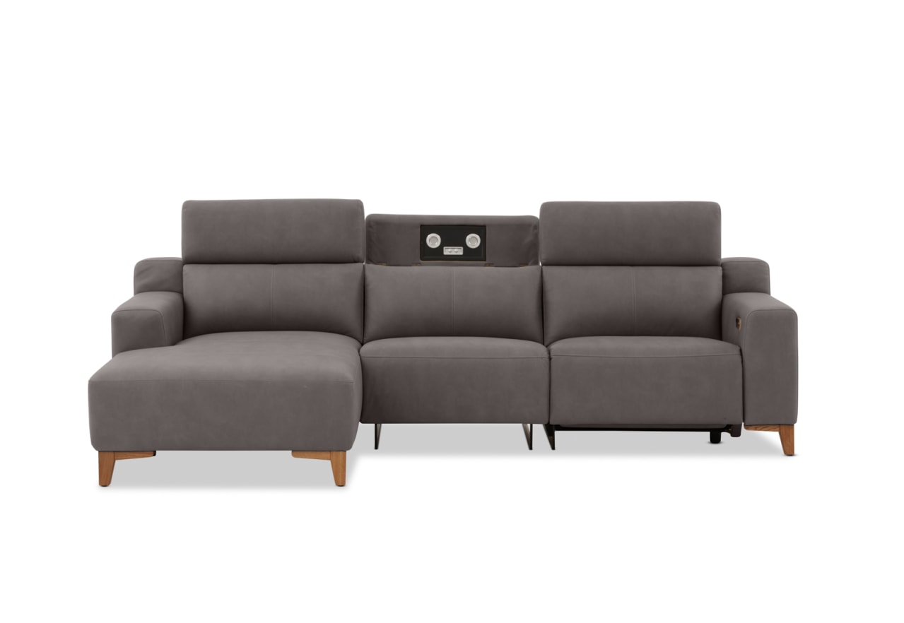 GAGE FABRIC 3 Seater Sofa with Electric Recliner & LHF Chaise – image 2 of 13