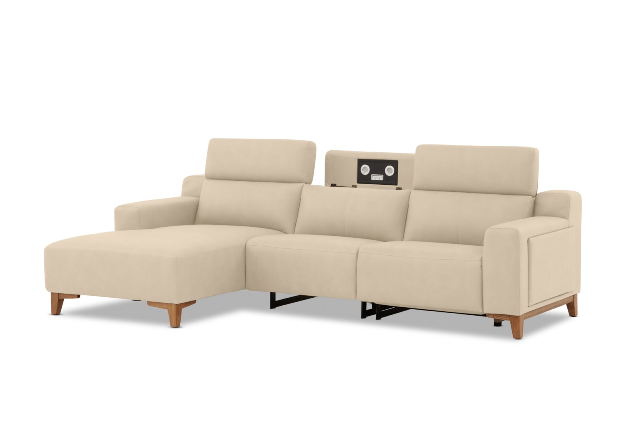 GAGE FABRIC 3 Seater Sofa with Electric Recliner & LHF Chaise – image 5 of 13