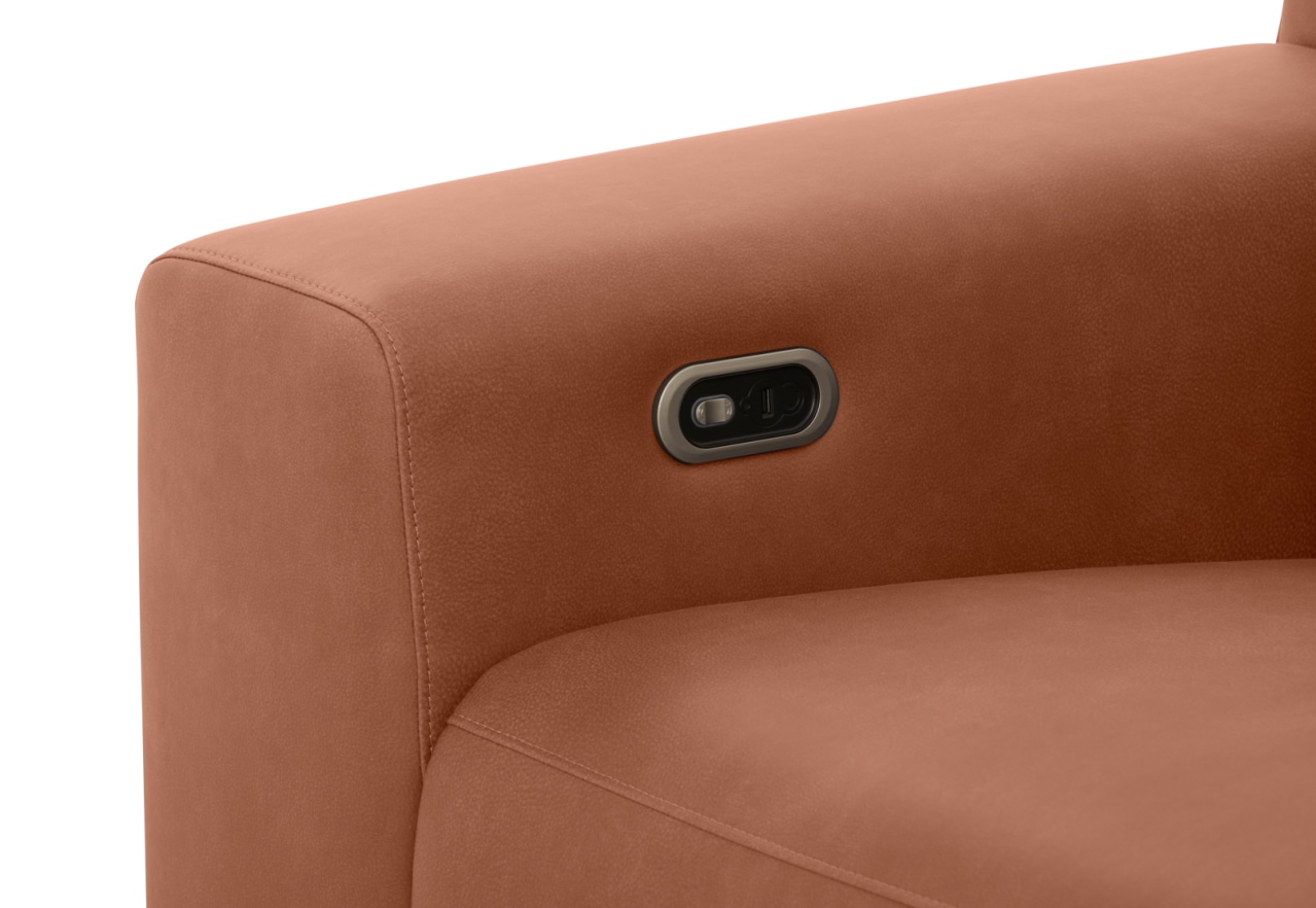 GAGE FABRIC 3 Seater Sofa with Electric Recliner &  RHF Chaise – image 12 of 13