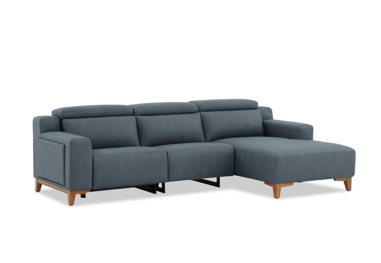 GAGE FABRIC 3 Seater Sofa with Electric Recliner &  RHF Chaise – image 4 of 13