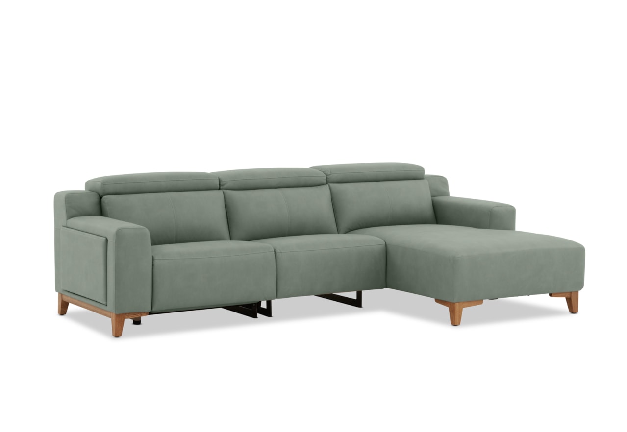 GAGE FABRIC 3 Seater Sofa with Electric Recliner &  RHF Chaise – image 4 of 13
