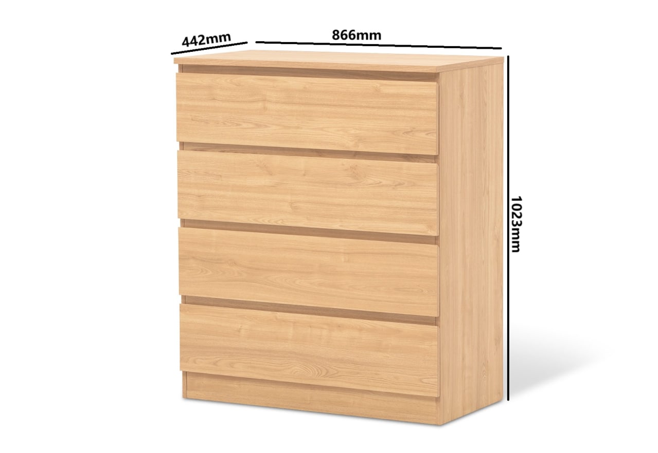 HOWARD 4 Drawer Wide Tall Chest – image 6 of 7